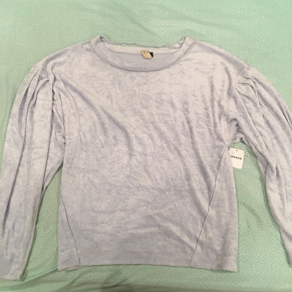 Free people velvet crew neck